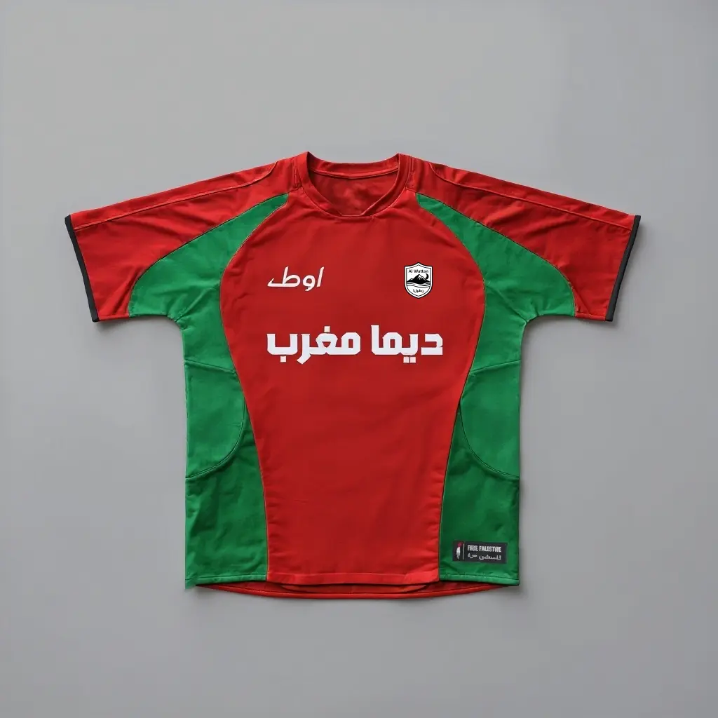Maillot Maroc Rouge Vert Ma boutique