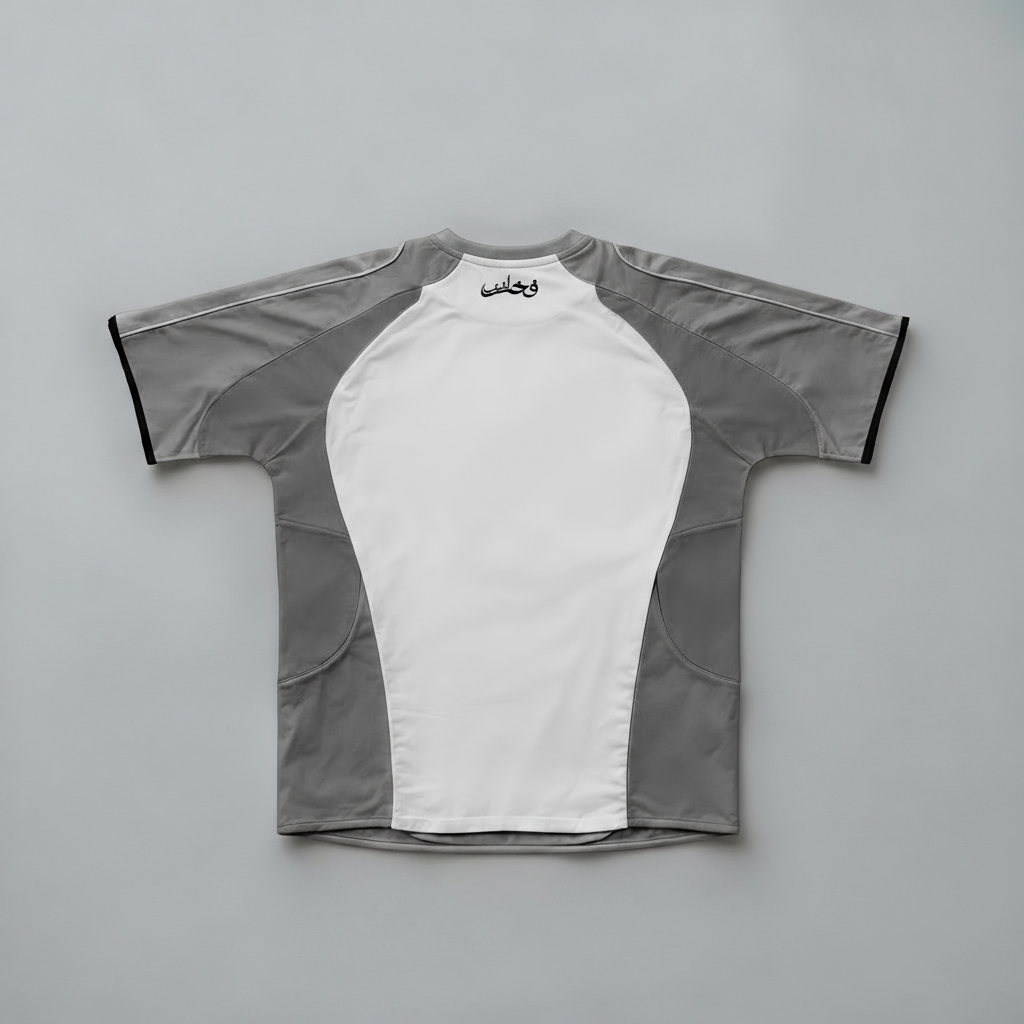 Maillot Algérie gris dos 